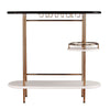 Dagney Wine/Bar Table w/ Glassware Storage - table front or back view 