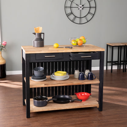 Berinsly Expandable Freestanding Kitchen Island