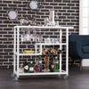 Holly & Martin Zephs Bar Cart - White - bar cart in living room 